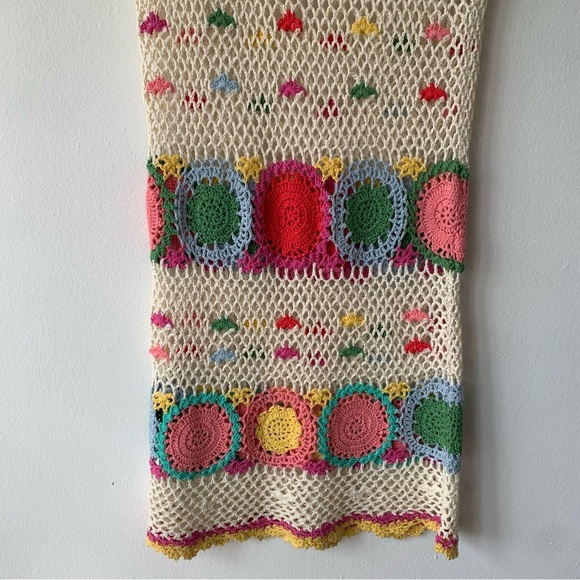 Spell & The Gypsy Collective Let The Sunshine In Rainbow Crochet Maxi Skirt - Picture 6 of 9